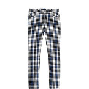 Banana Republic Sloan Skinny Blue Plaid Pants 10